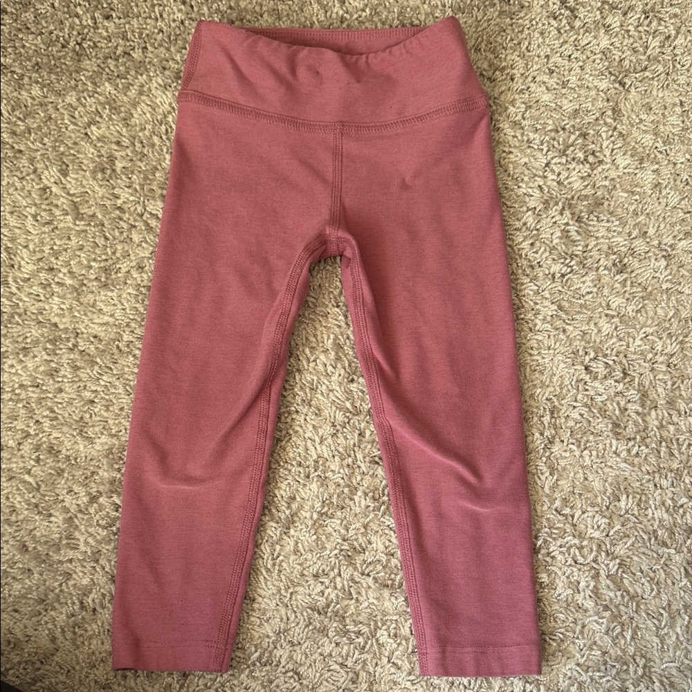 Beyond Yoga Kids Rose Mauve Stretch Leggings